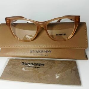 **NEW**Burberry Eyeglasses Frames B2301 3808 Clear Brown Cat Eye - AUTHENTIC